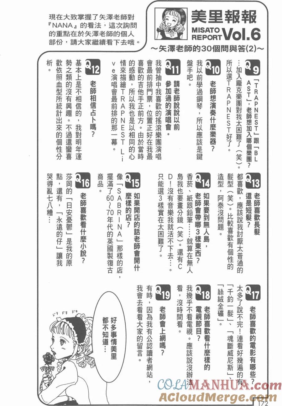 《NANA世上的另一个我》NANA7.8卷公式设定集 第173页