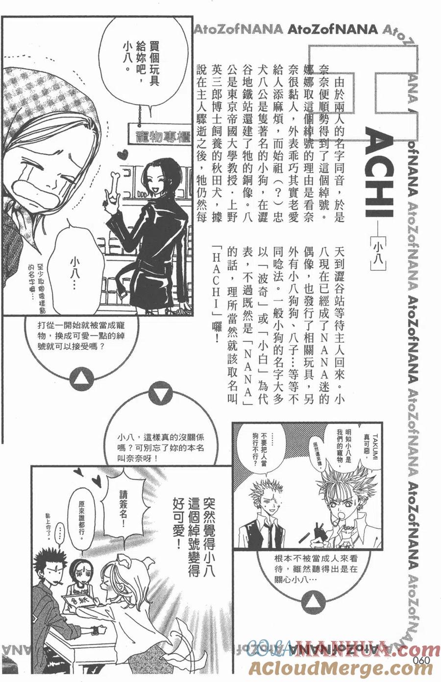 《NANA世上的另一个我》NANA7.8卷公式设定集 第61页