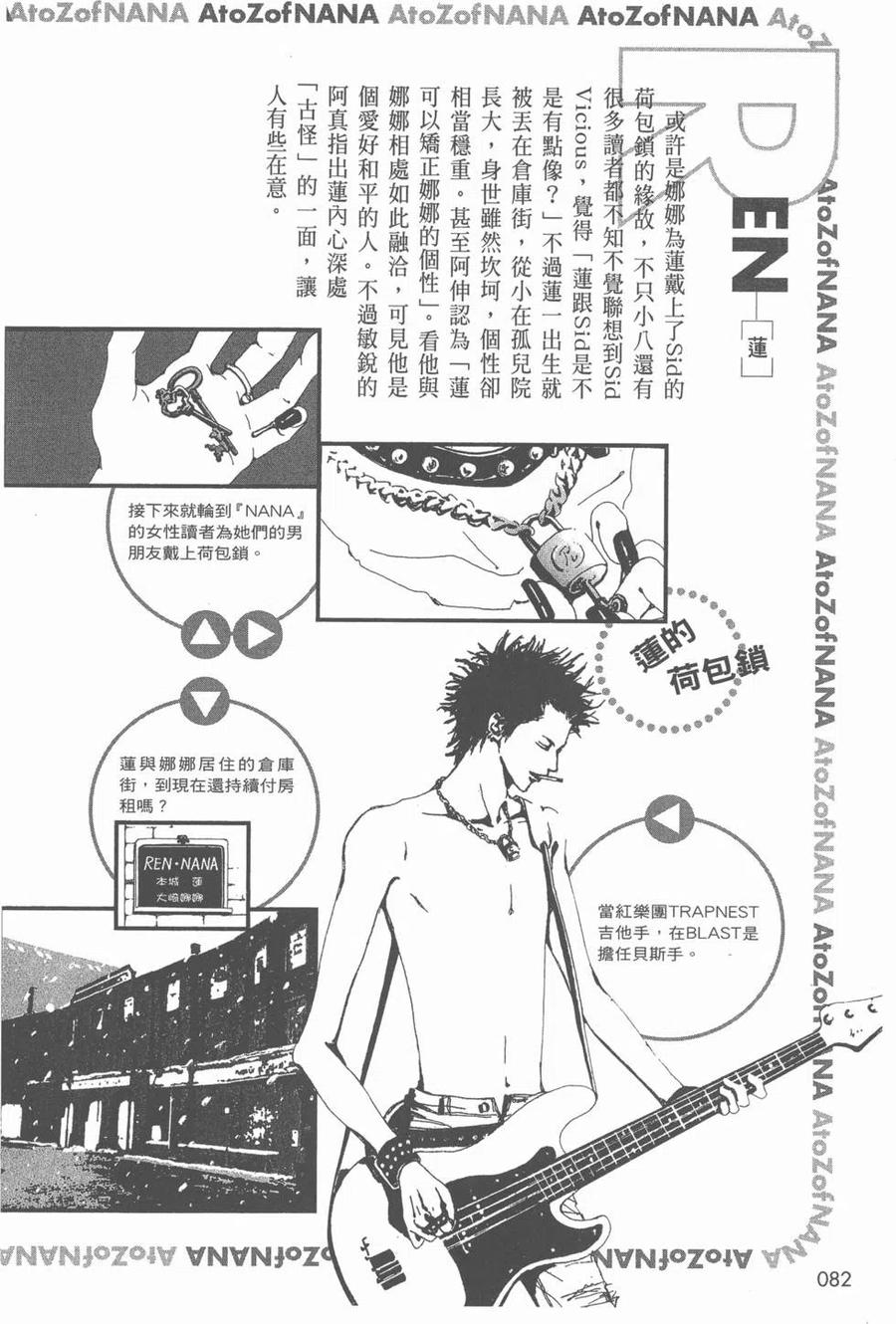 《NANA世上的另一个我》NANA7.8卷公式设定集 第83页