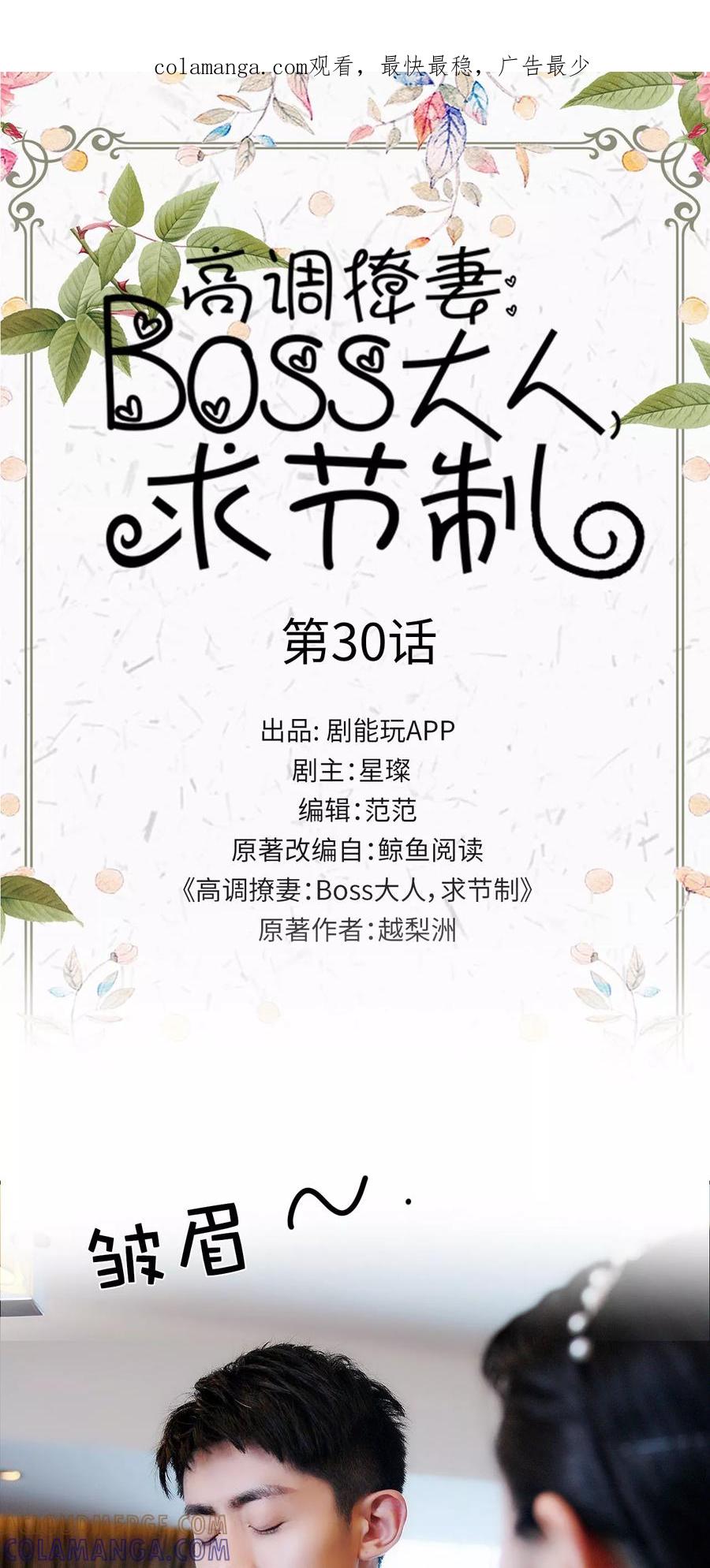 《高调撩妻：Boss大人，求节制》第30话 第1页
