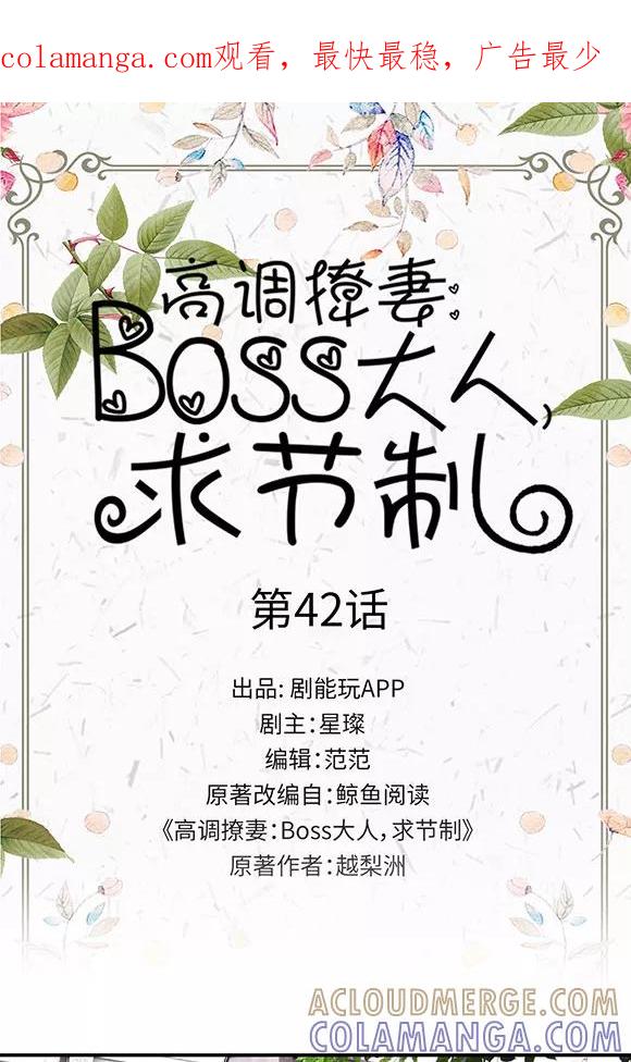 《高调撩妻：Boss大人，求节制》第42话 第1页