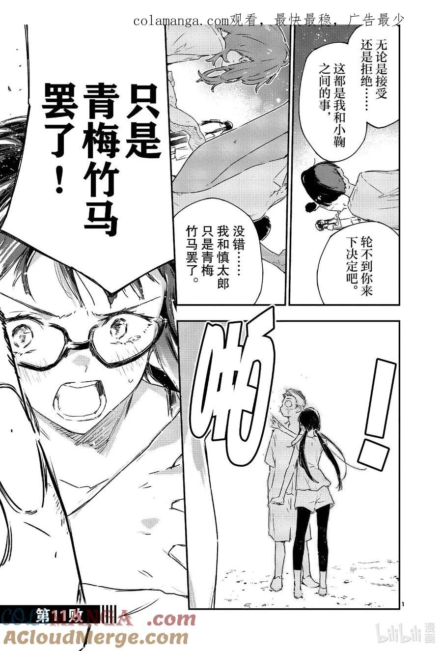 败犬女主太多了！@comic 第十一败 还没开始就输了，小鞠知花的撤退站 第1页