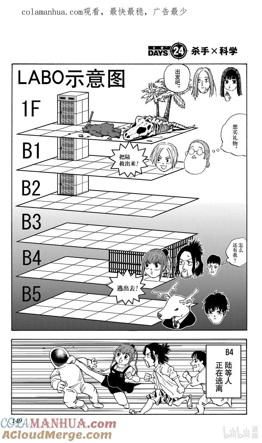 坂本日常 第24话 杀手X科学 第1页