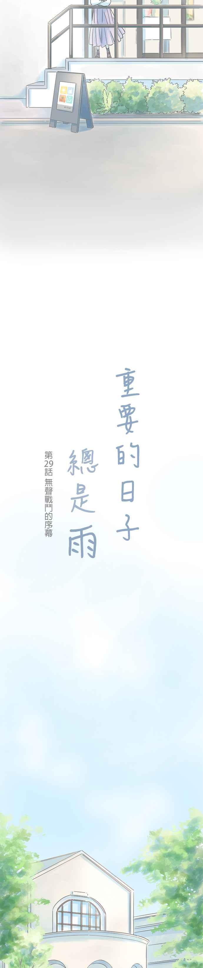 《重要的日子总是雨》第29话 无声战斗的序幕 第2页