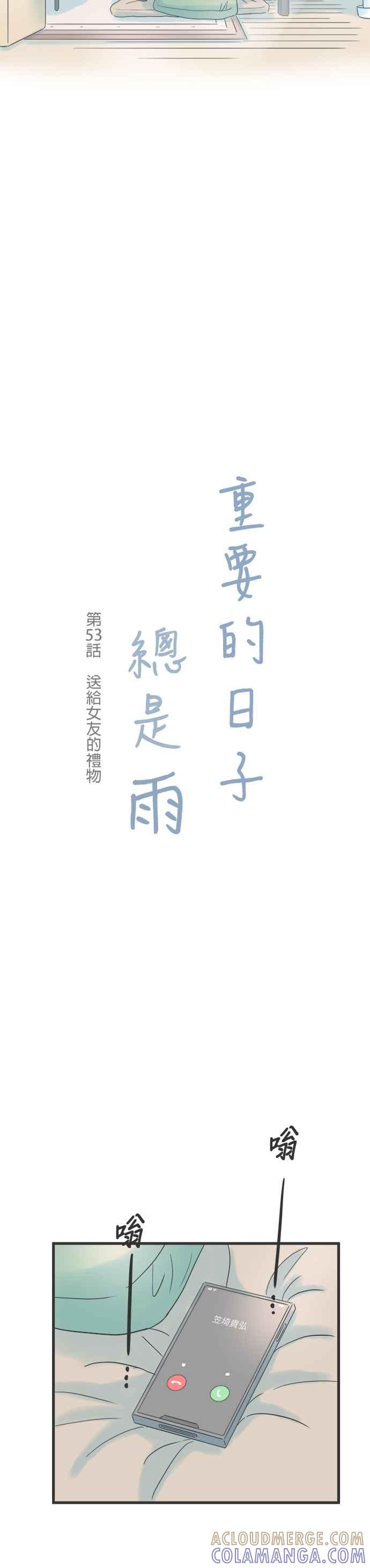 《重要的日子总是雨》第53话 送给女友的礼物 第3页