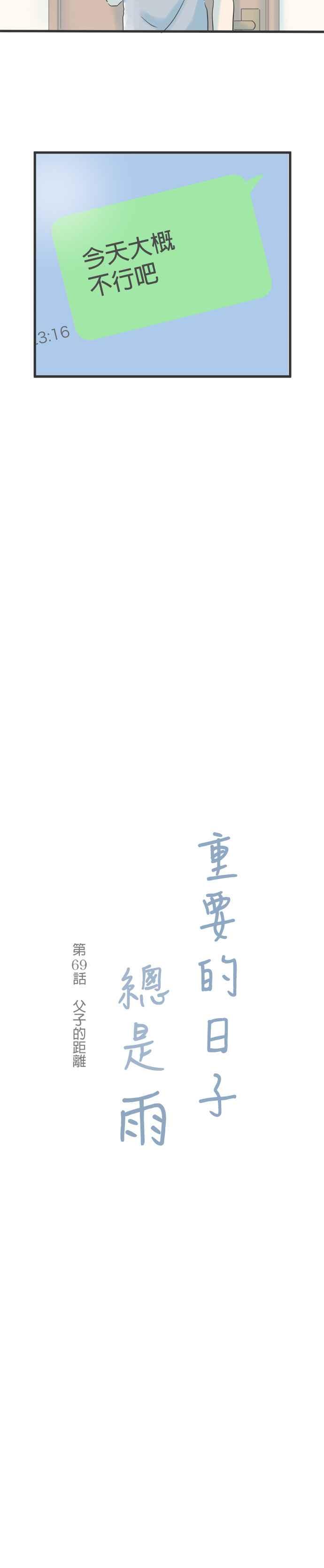 《重要的日子总是雨》第69话 父子的距离 第6页