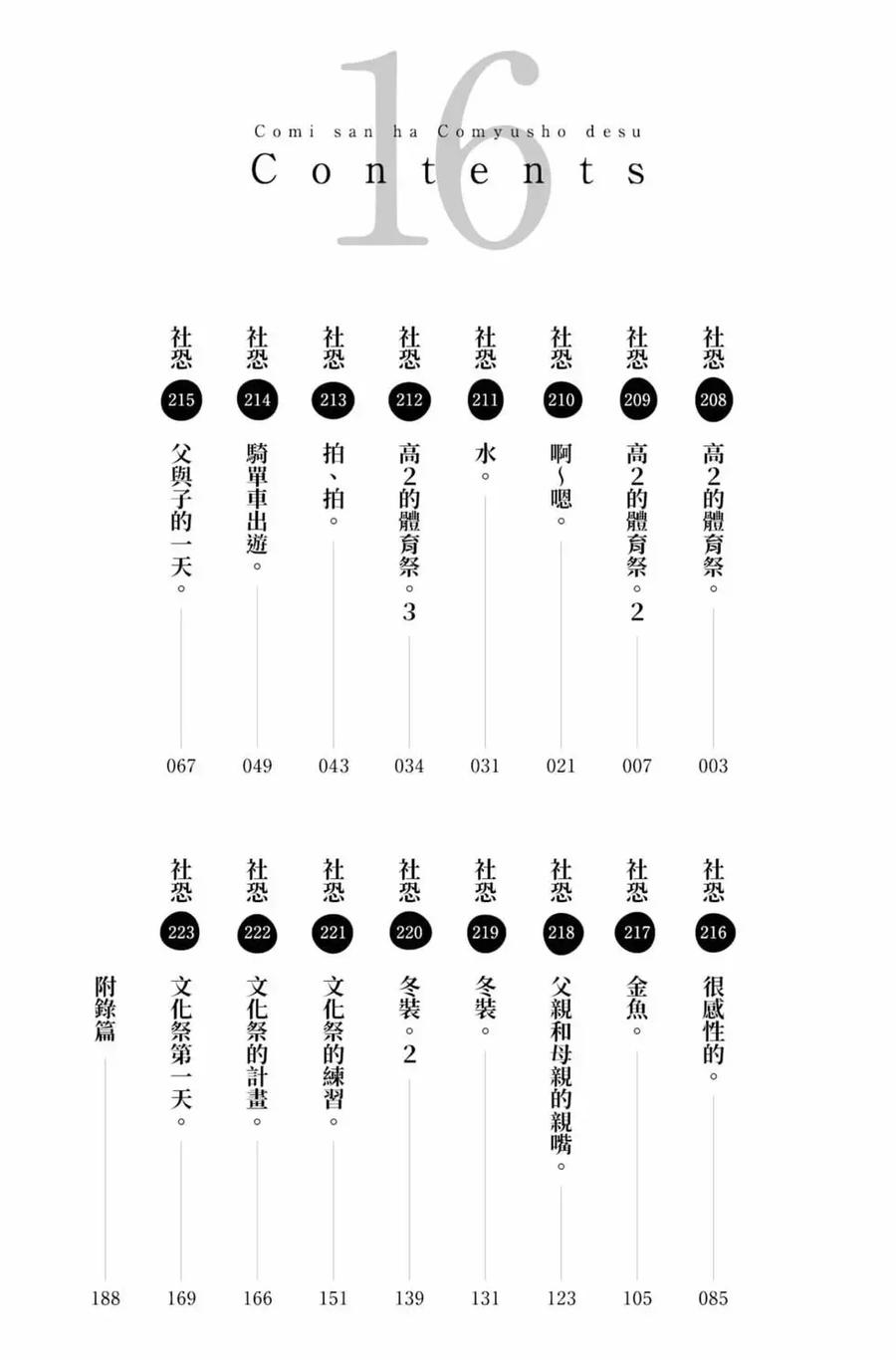 古见同学是沟通鲁蛇。 第16卷 第3页
