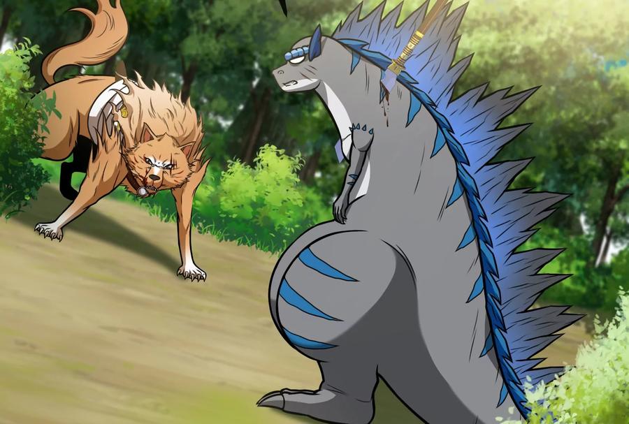 重生为怪兽什么鬼 - 第19话 二VS二 - 第52张图