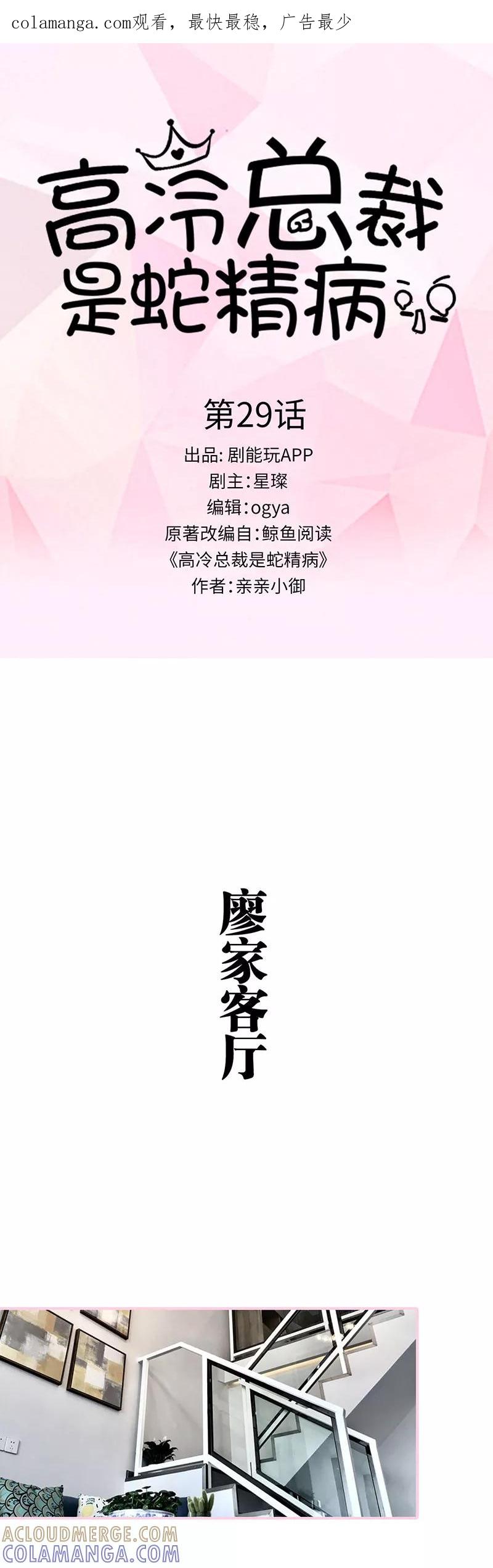 《高冷总裁是蛇精病》第29话 第1页