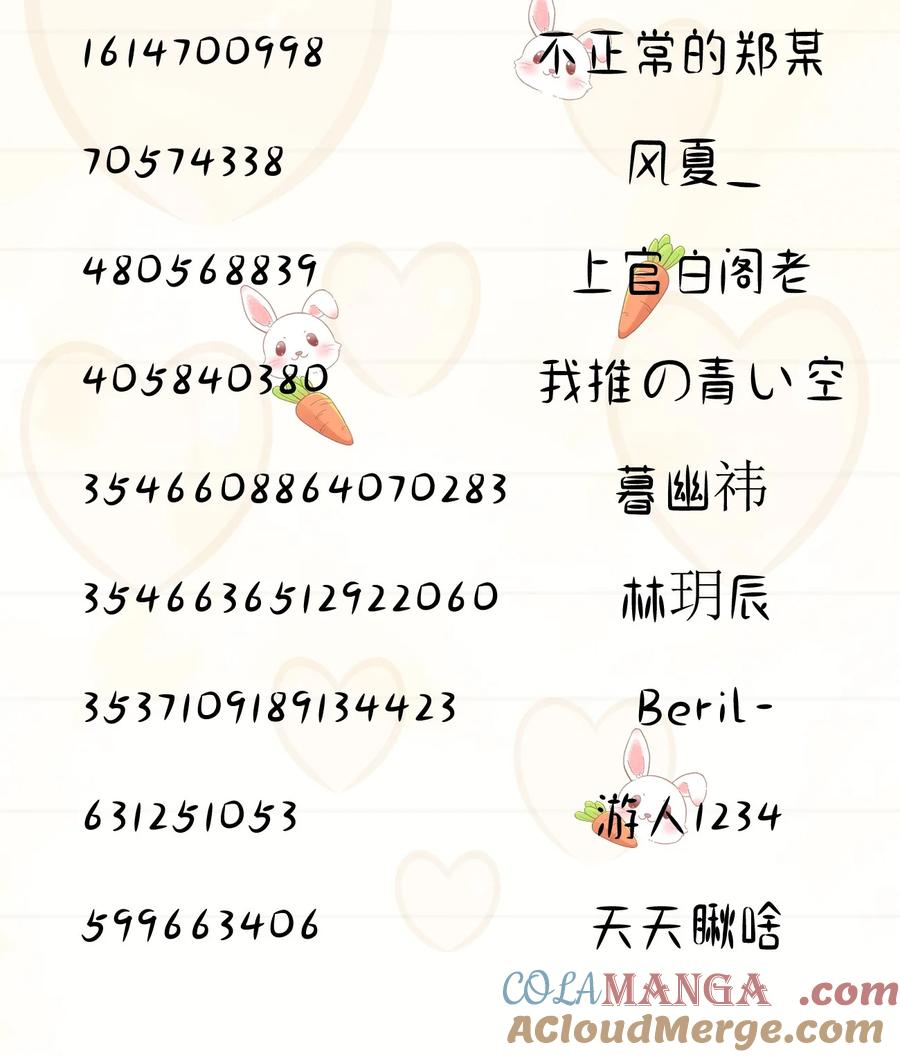 《穿书后我连女配都不是》开奖公告 第二卷付费活动中奖名单公布 第5页