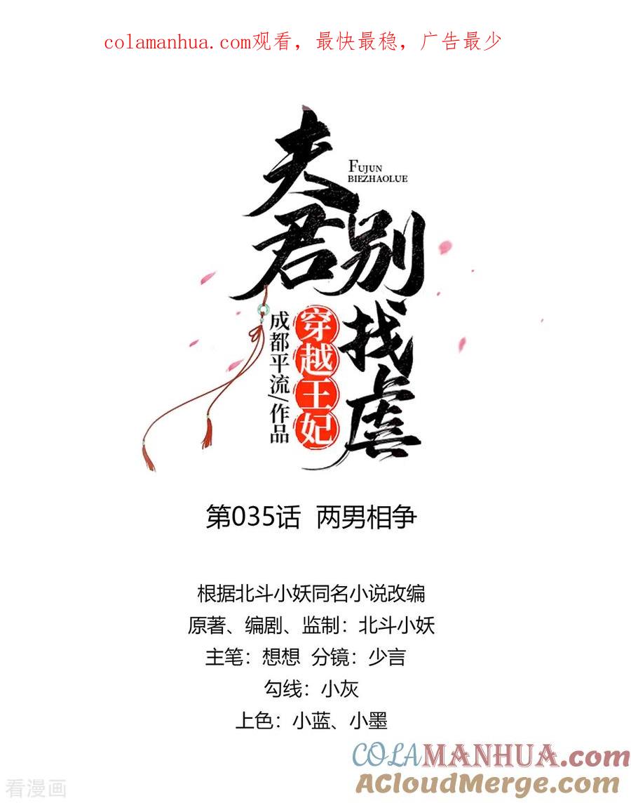 《穿越王妃，夫君别找虐》第35话 两男相争 第1页