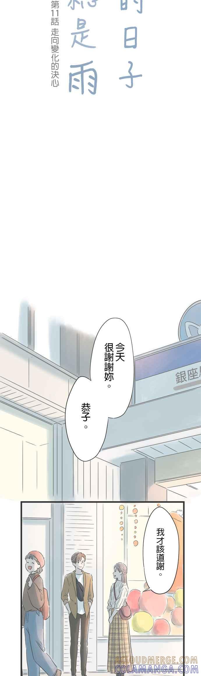 《重要的日子总是雨》第11话 走向变化的决心 第3页