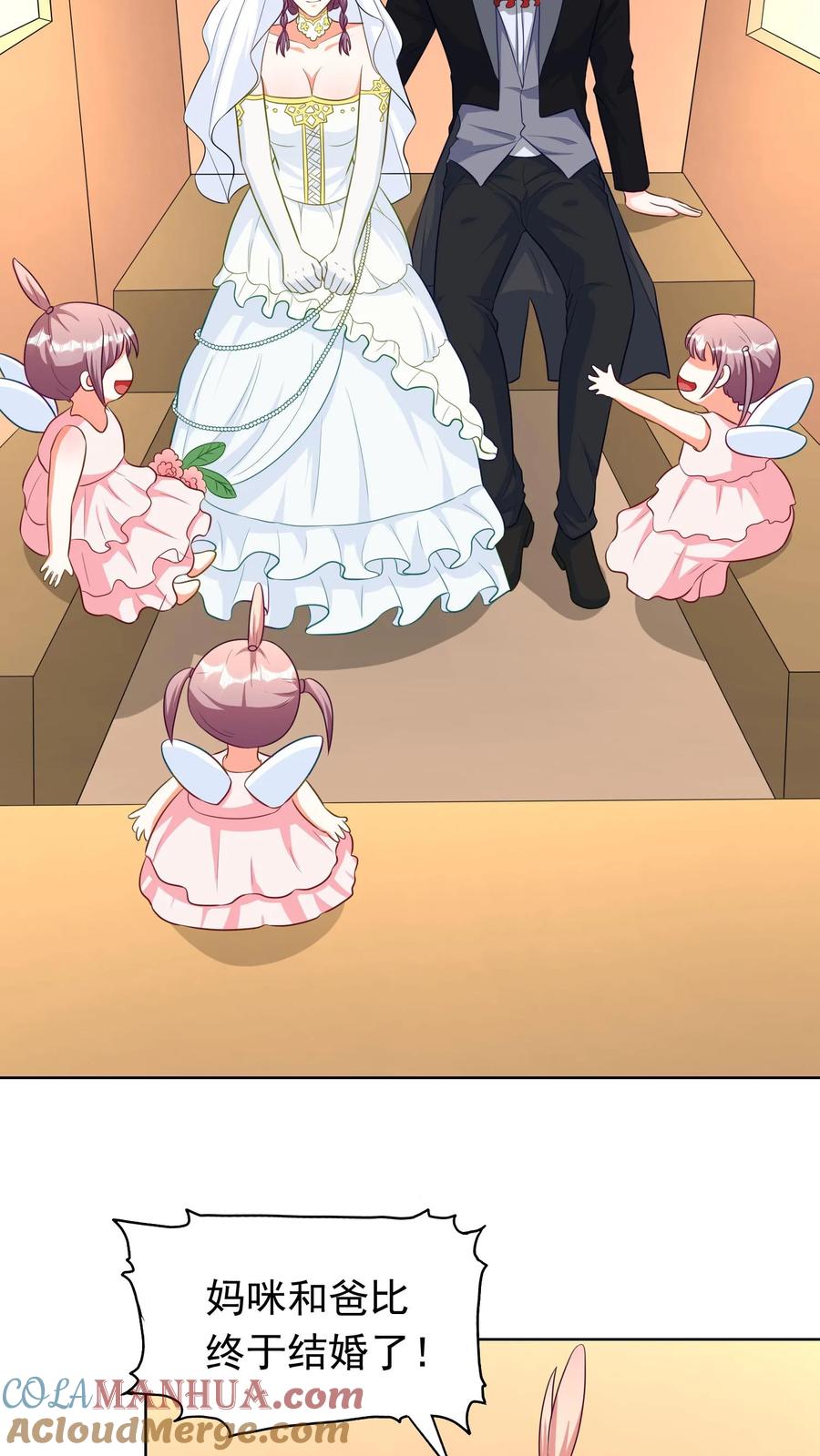 宫先生，你家三宝抄家了 - 第158话 参加爸比和妈咪的婚礼 - 第19张图