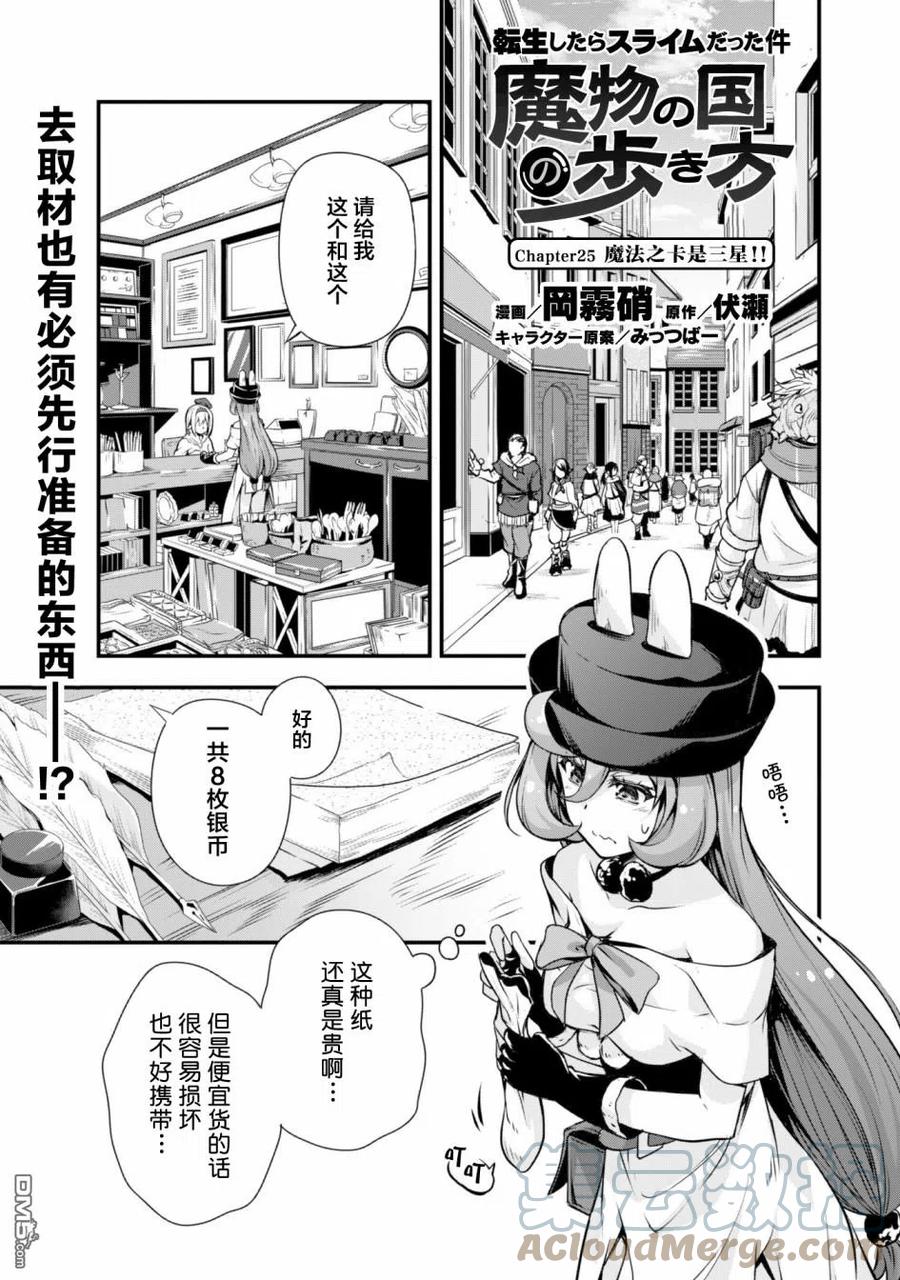 《关于我转生变成史莱姆这档事 魔物之国的漫步指南》25 魔法卡片是三星！！ 第1页