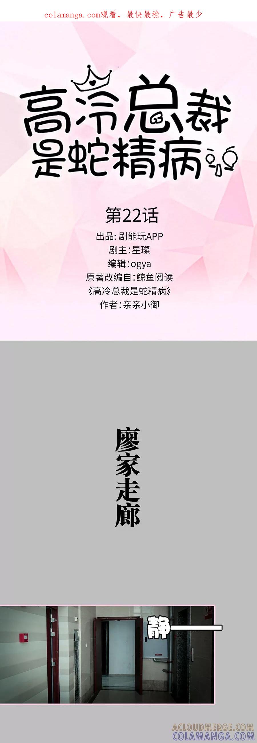 《高冷总裁是蛇精病》第22话 第1页
