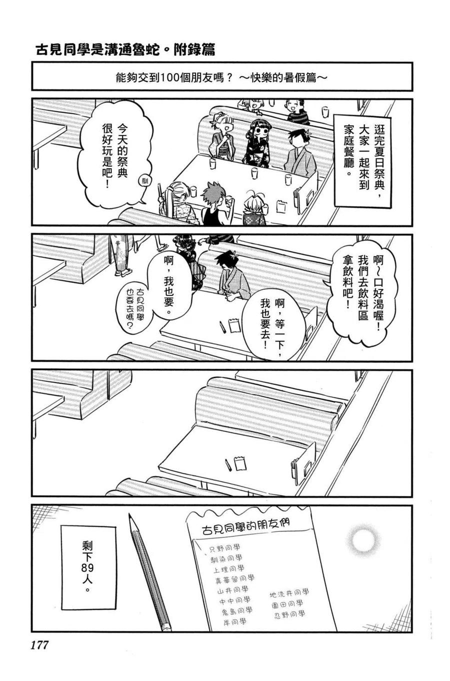古见同学是沟通鲁蛇。 第03卷 第178页