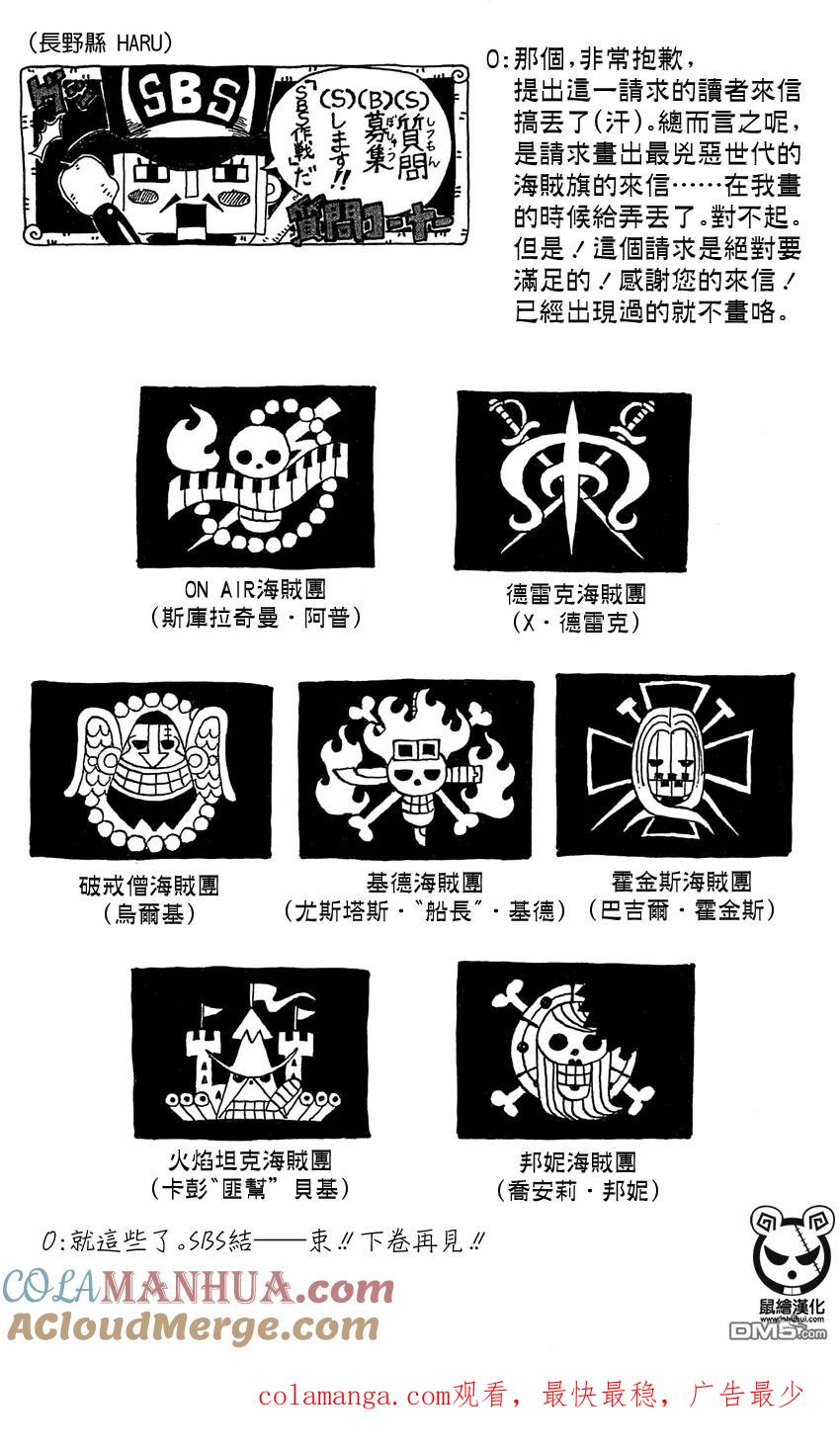 海贼王 第21话 第74卷SBS 第6页