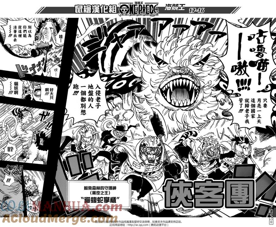 海贼王 第809话 猫蝮蛇掌柜 第15页