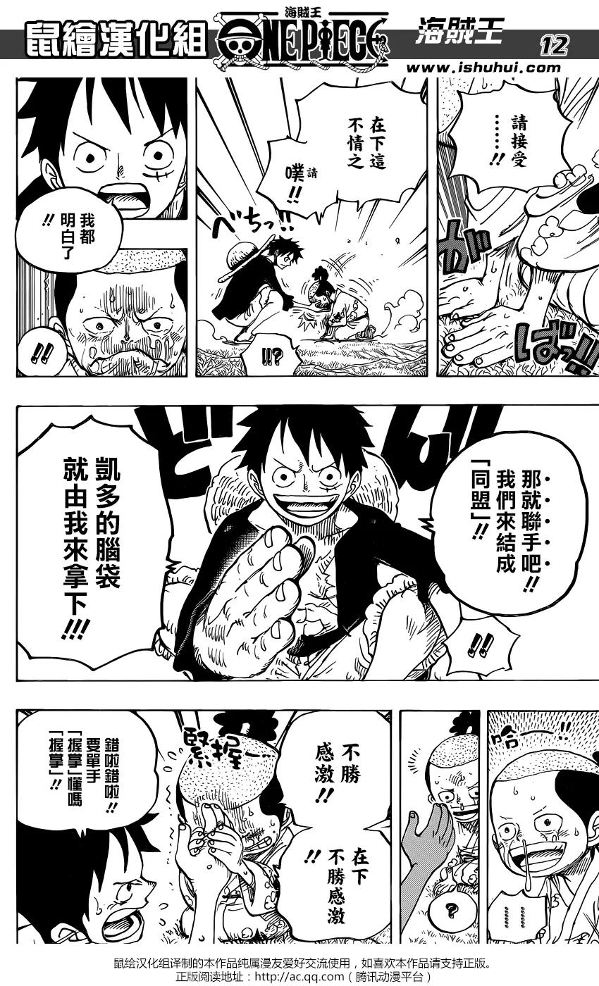 海贼王 第819话 光月家的继承人·桃之助 第12页