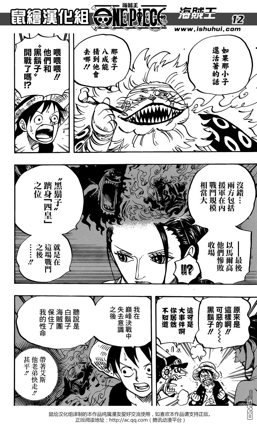 海贼王 第820话 有故事的猫狗 第12页