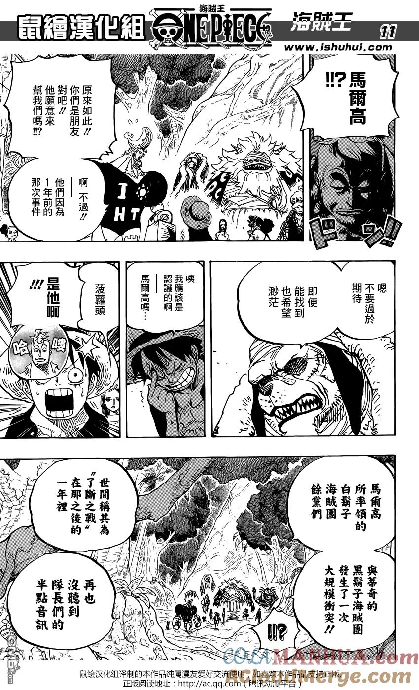 海贼王 第820话 有故事的猫狗 第11页