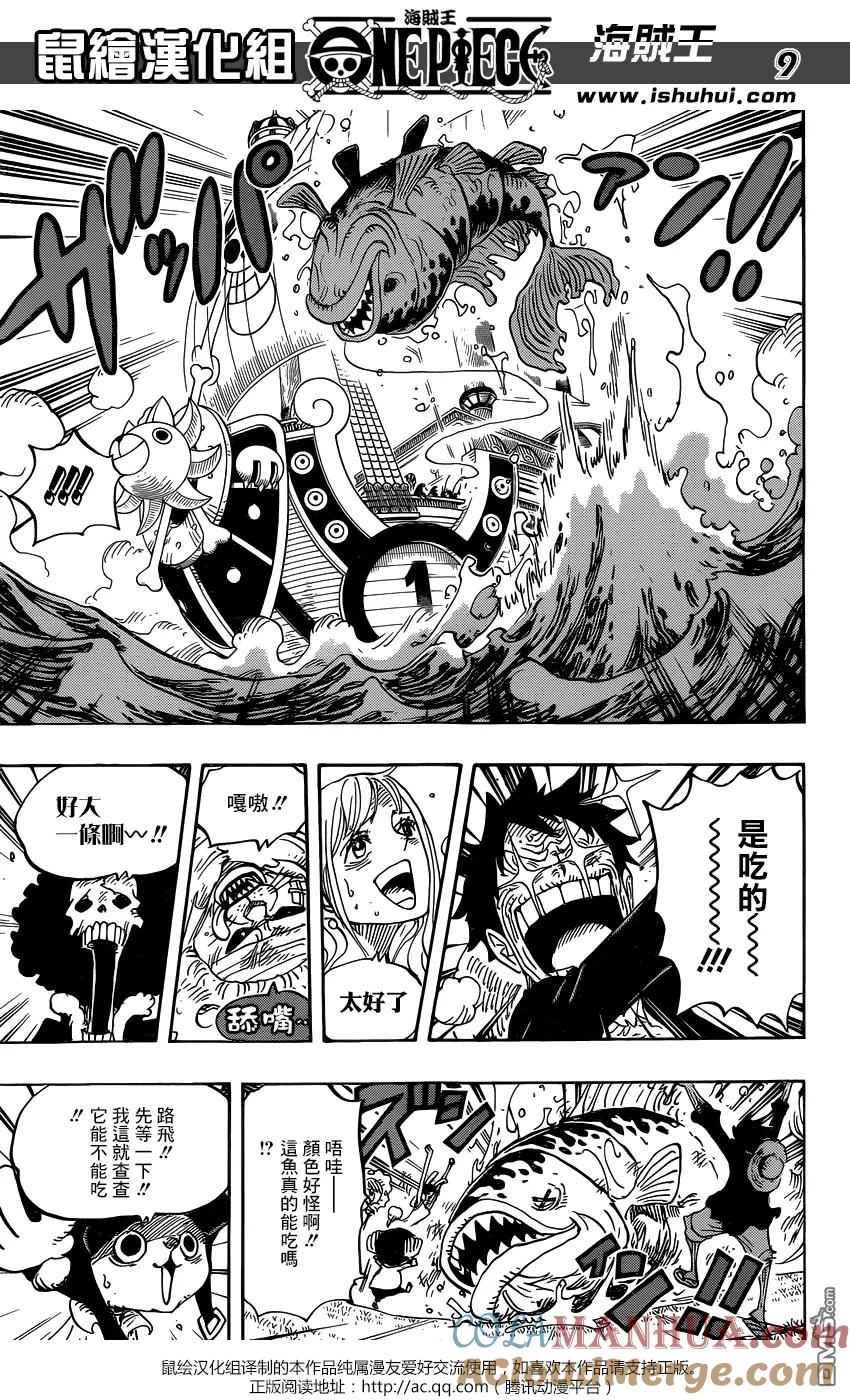 海贼王 第825话 世经上的连环画 第9页