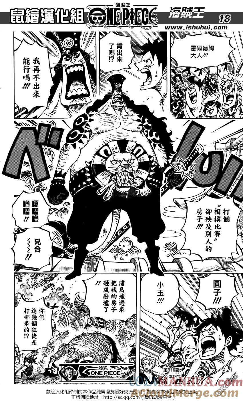 海贼王 第916话 和之国大相扑 第17页