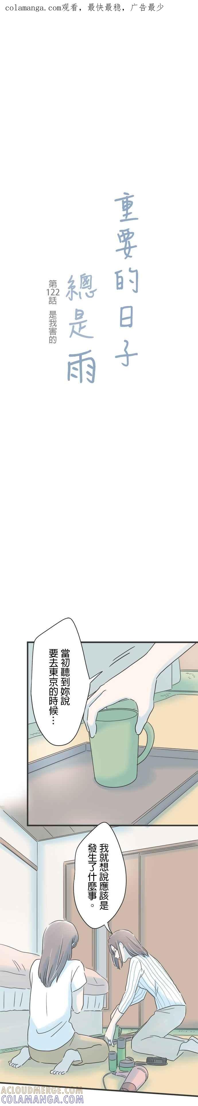 《重要的日子总是雨》第122话 是我害的 第1页