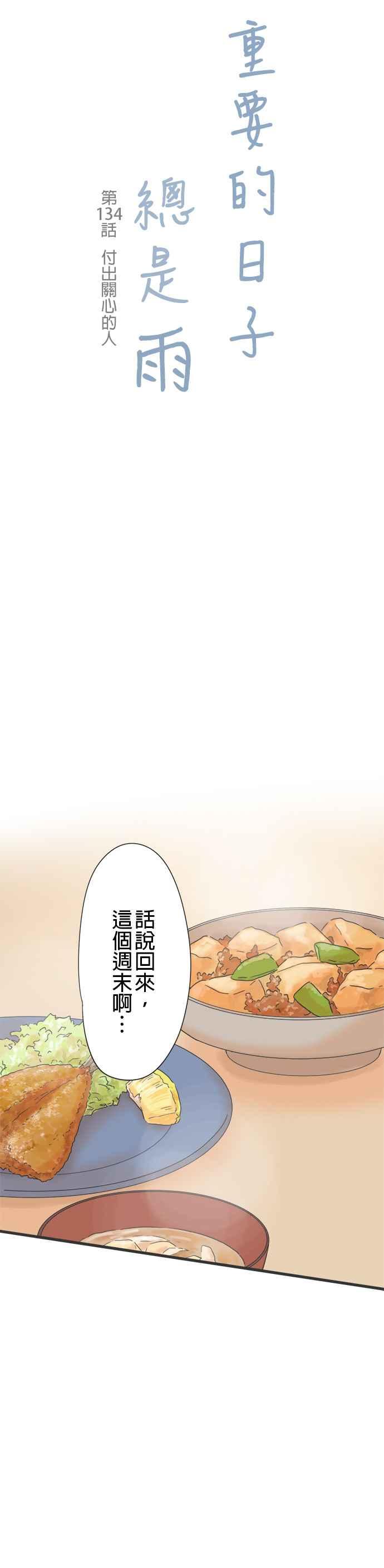 《重要的日子总是雨》第134话 付出关心的人 第4页