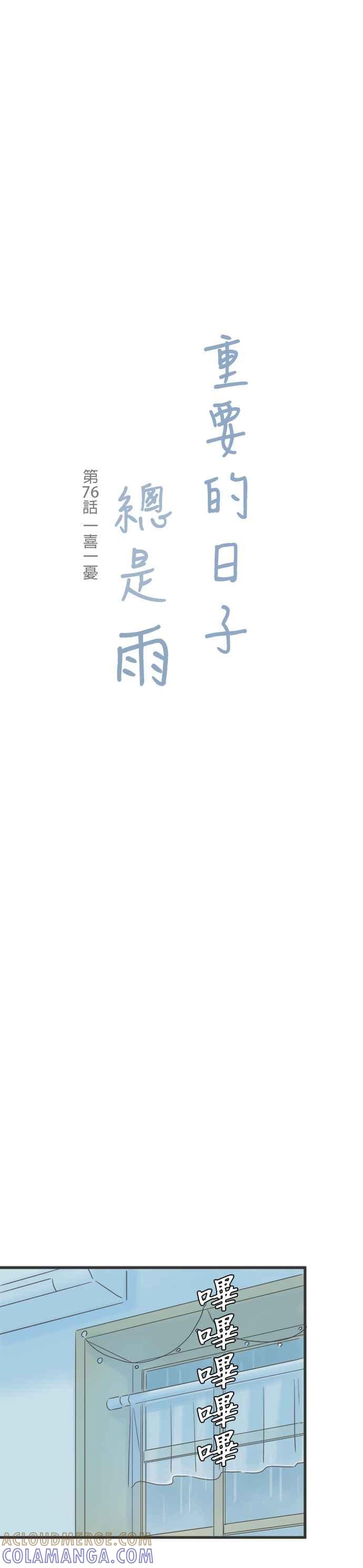 《重要的日子总是雨》第76话 一喜一忧 第5页