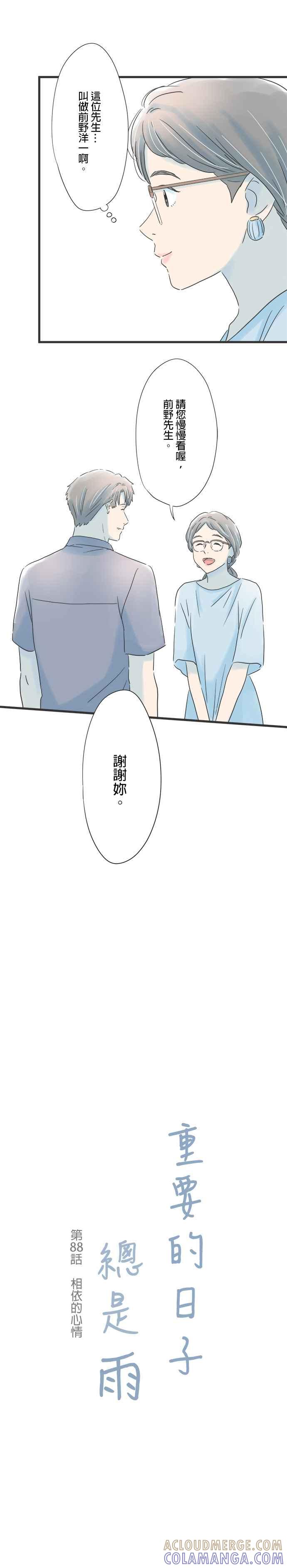 《重要的日子总是雨》第88话 相依的心情 第3页