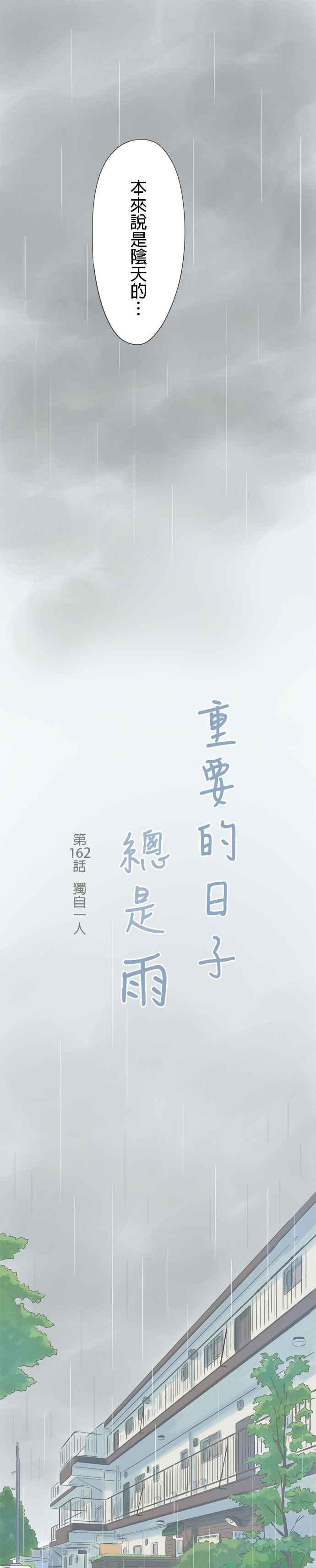 《重要的日子总是雨》第162话 独自一人 第2页