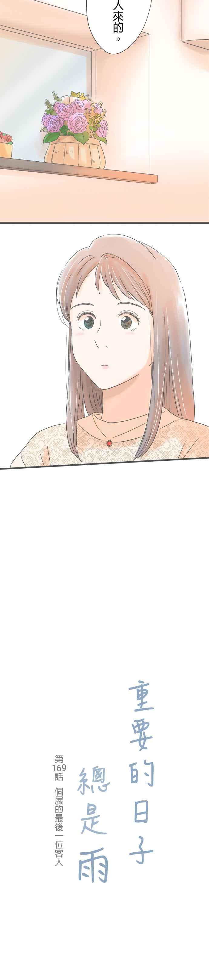 《重要的日子总是雨》第169话 个展的最后一位客人 第2页