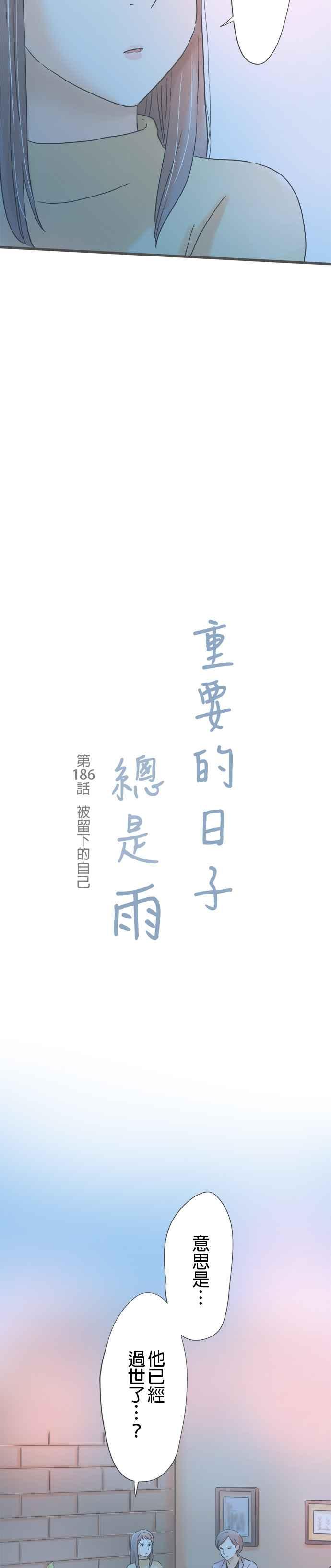 《重要的日子总是雨》第186话 被留下的自己 第2页