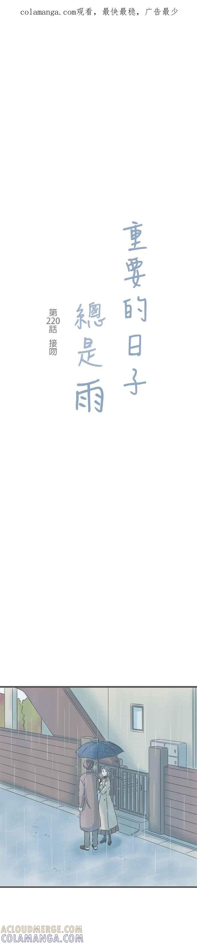 《重要的日子总是雨》第220话 接吻 第1页