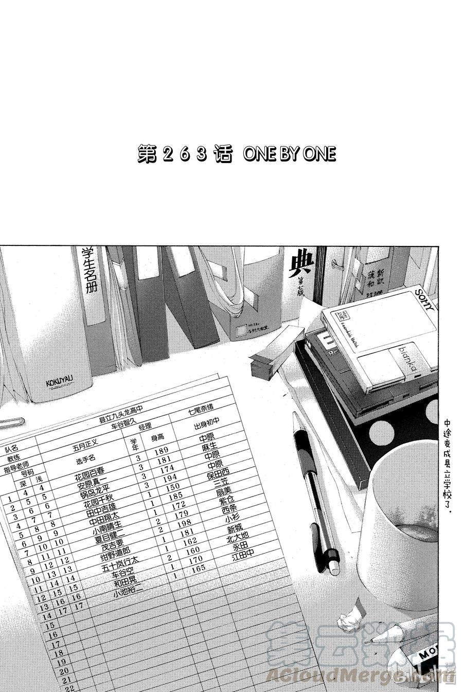 篮球少年王 263 ONE BY ONE 第1页