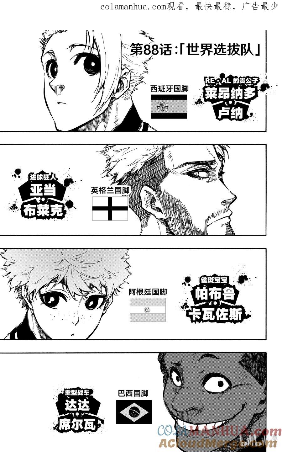 蓝色监狱 88 世界选拔队 第1页