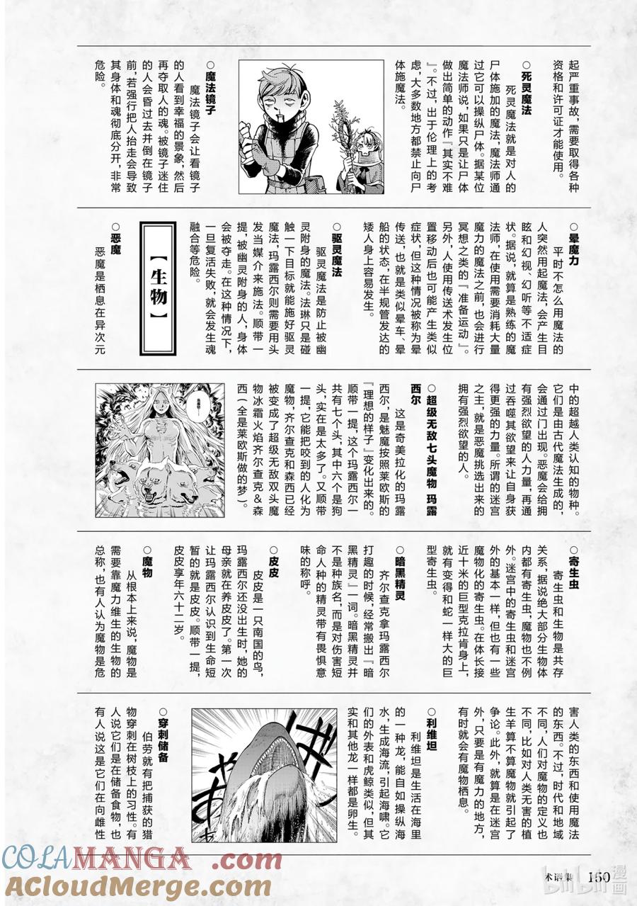 《迷宫饭 世界导览 冒险者权威指南》1 正文 第153页
