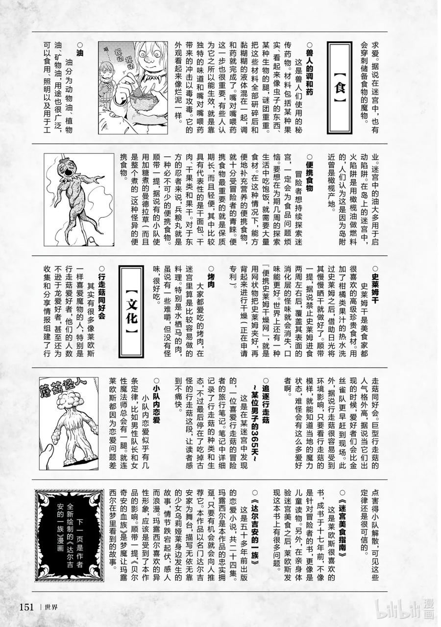 《迷宫饭 世界导览 冒险者权威指南》1 正文 第154页