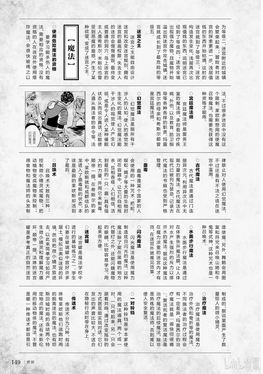 《迷宫饭 世界导览 冒险者权威指南》1 正文 第152页