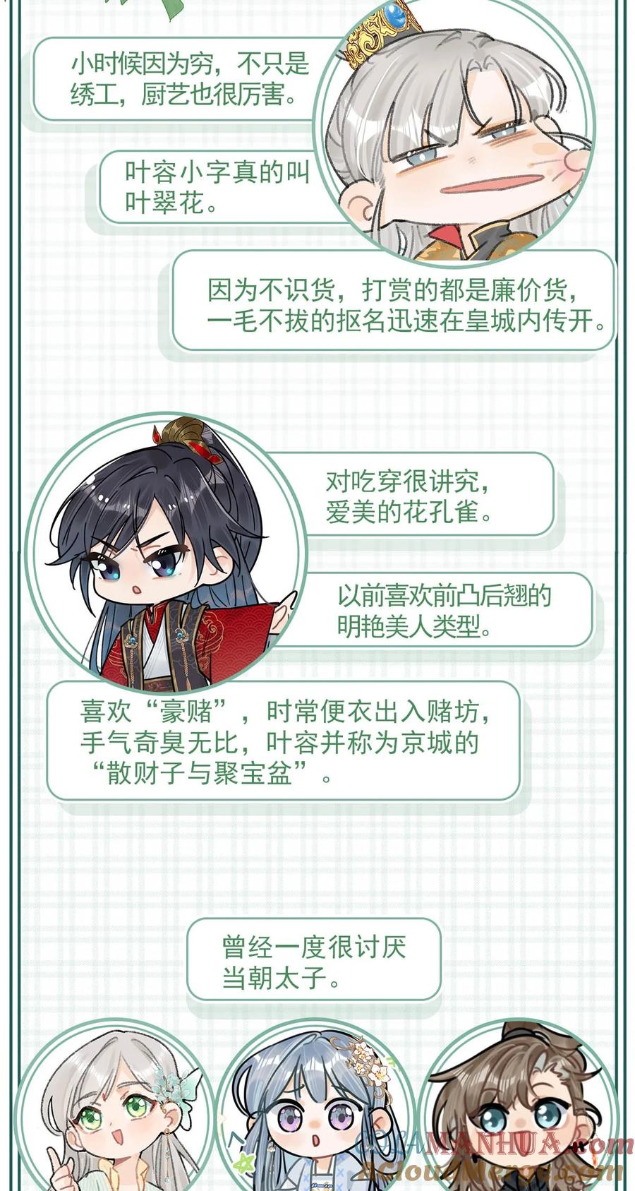 女扮男装后攻略疯批奸臣？！ 特别企划之 主角团不为人知的小档案！ 第2页