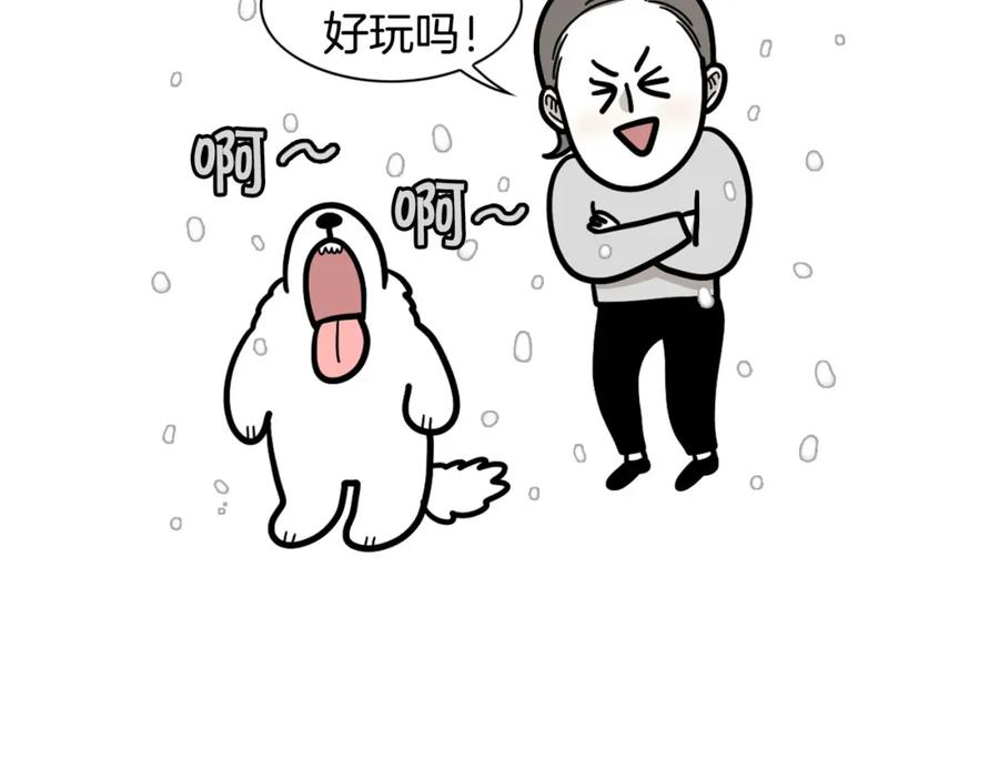 《我的狗子叫棉花》第38话 不怕冷 第12页