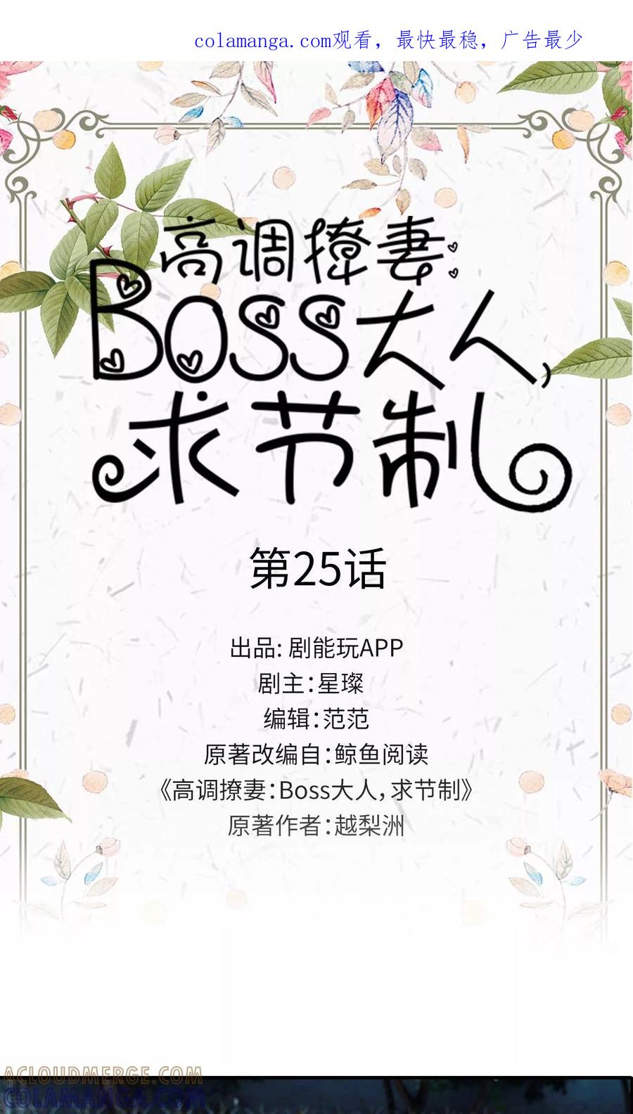 《高调撩妻：Boss大人，求节制》第25话 第1页