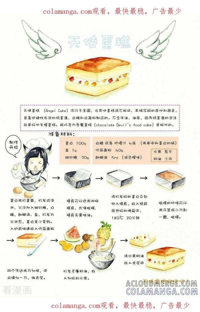 《翎子的吃货部落》第100话 天使蛋糕 第1页