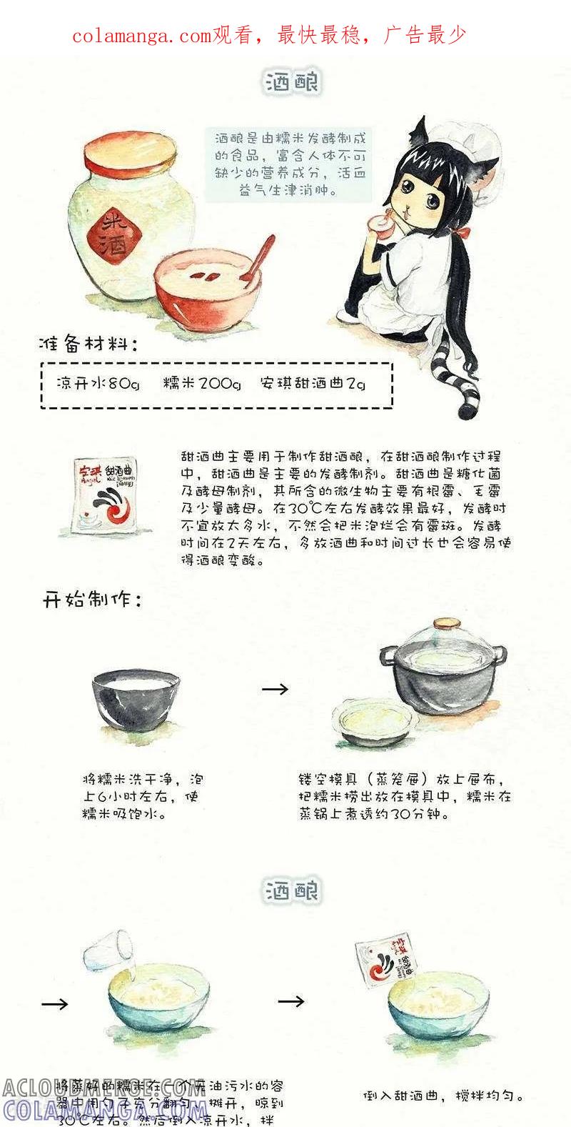 《翎子的吃货部落》第36话 酒酿 第1页