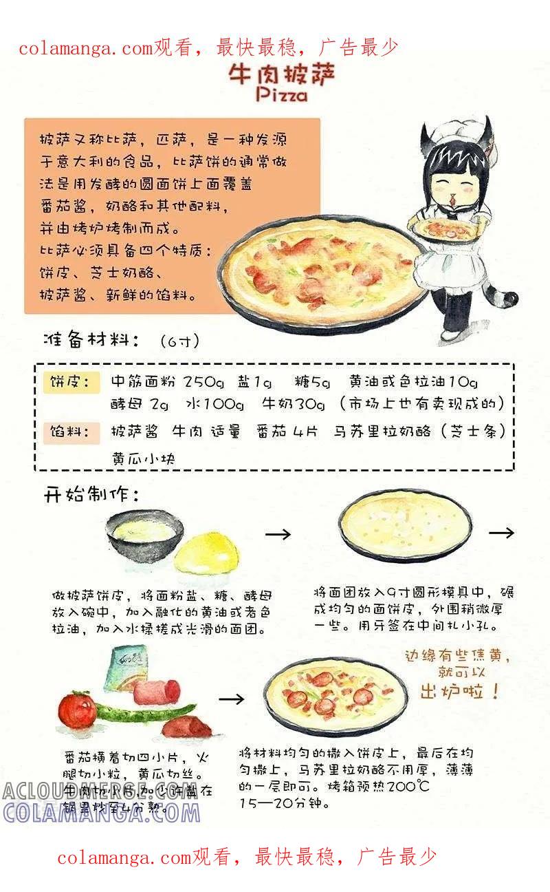 《翎子的吃货部落》第71话 牛肉披萨 第1页