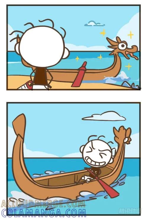 《史小坑漫画》徒手造龙舟，史小坑回家过端午！ 第2页