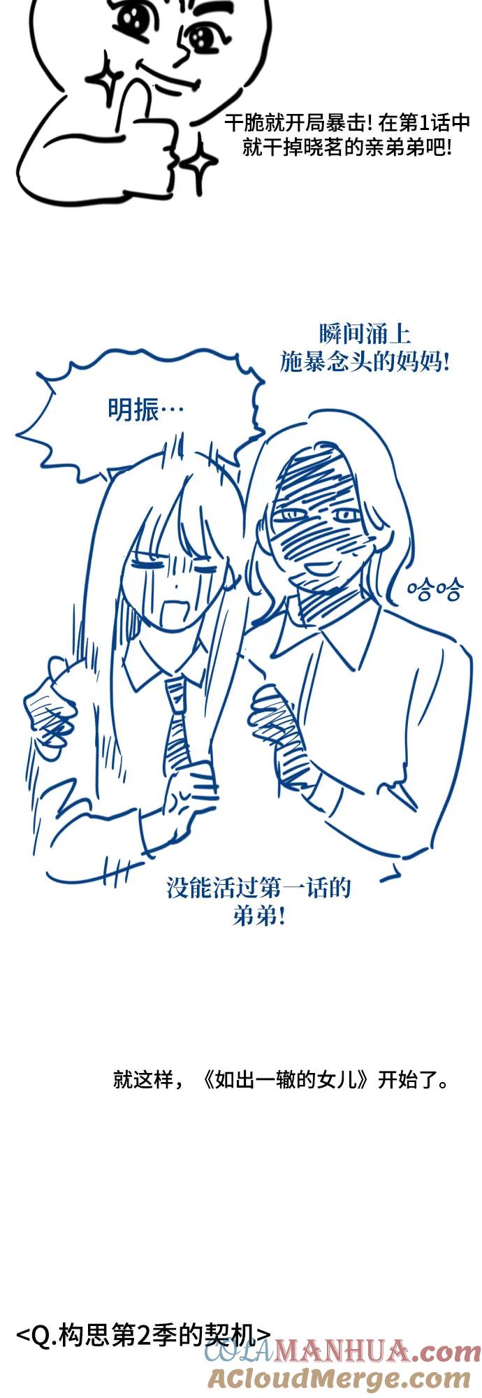 如出一辙的女儿 【免费】后记 第10页