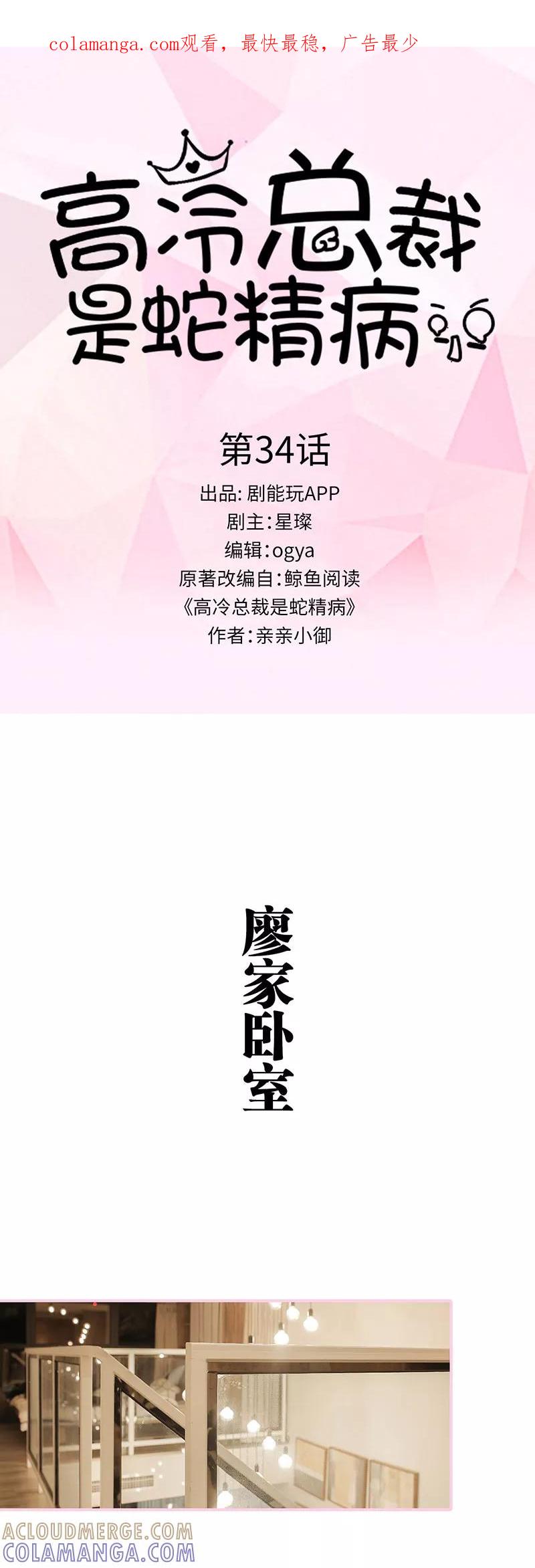 《高冷总裁是蛇精病》第34话 第1页