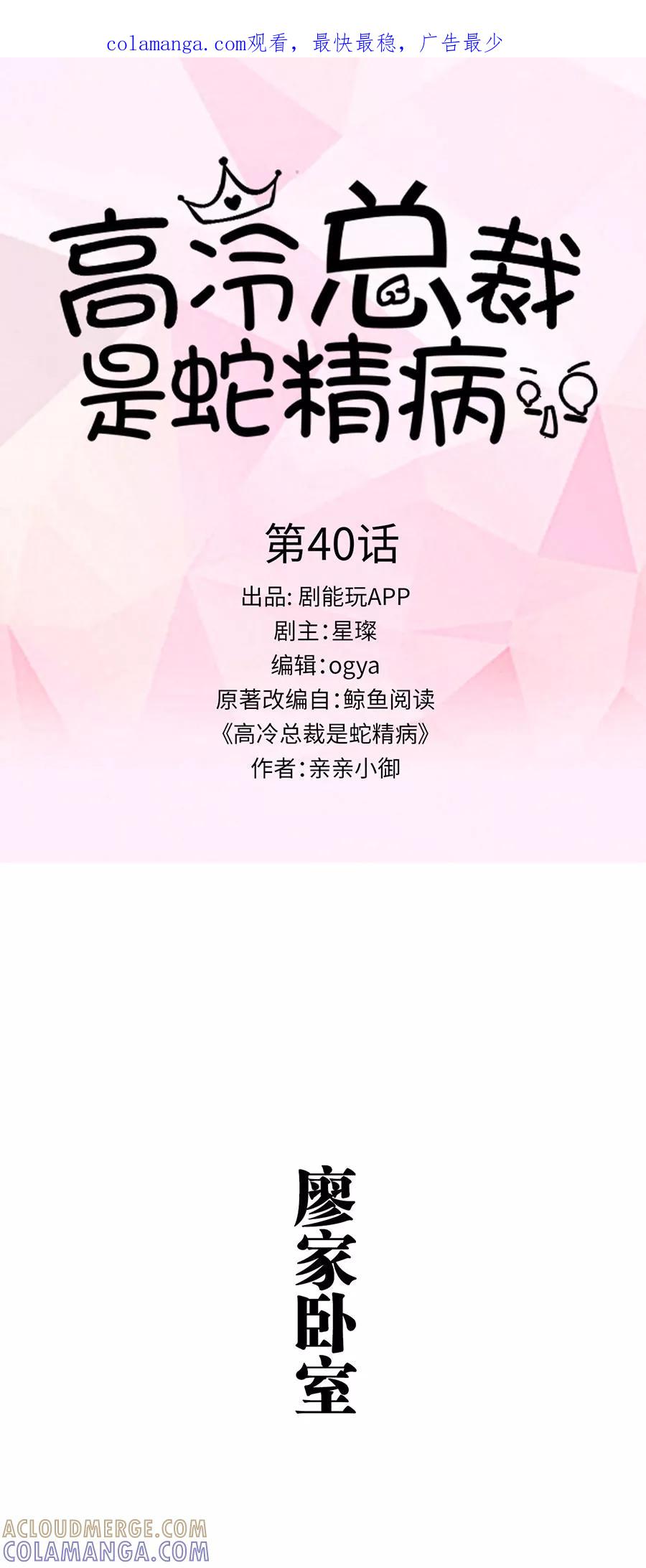 《高冷总裁是蛇精病》第40话 第1页